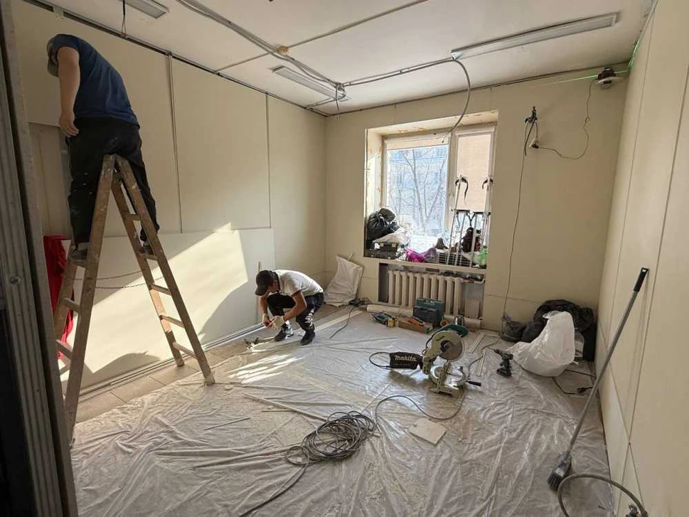 В Новосибирском областном онкодиспансере продолжается ремонт
