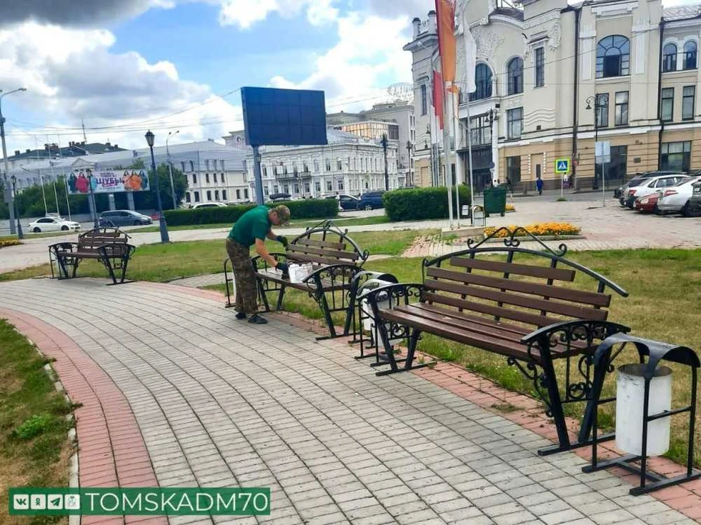 В Томске начали преображать скверы 