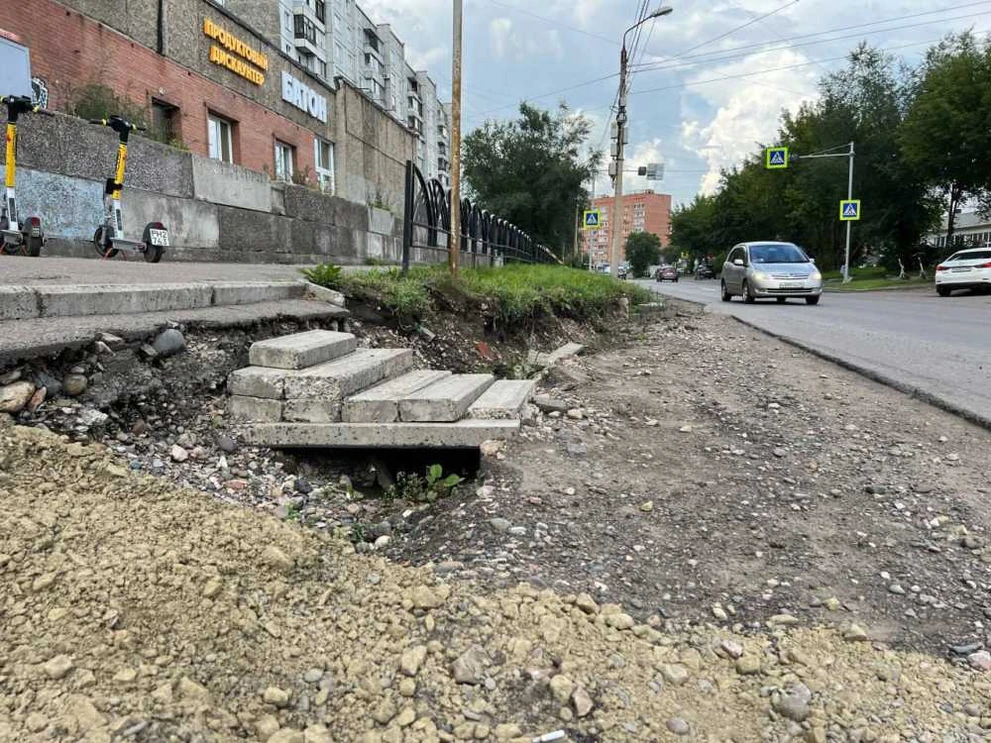 В Красноярске ремонт трёх дорог отстаёт от графика