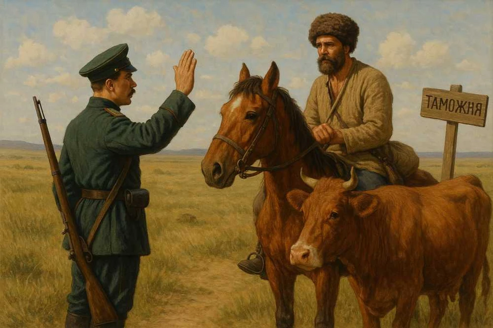 Алтайские таможенники не пустили лошадей и коров в Казахстан 