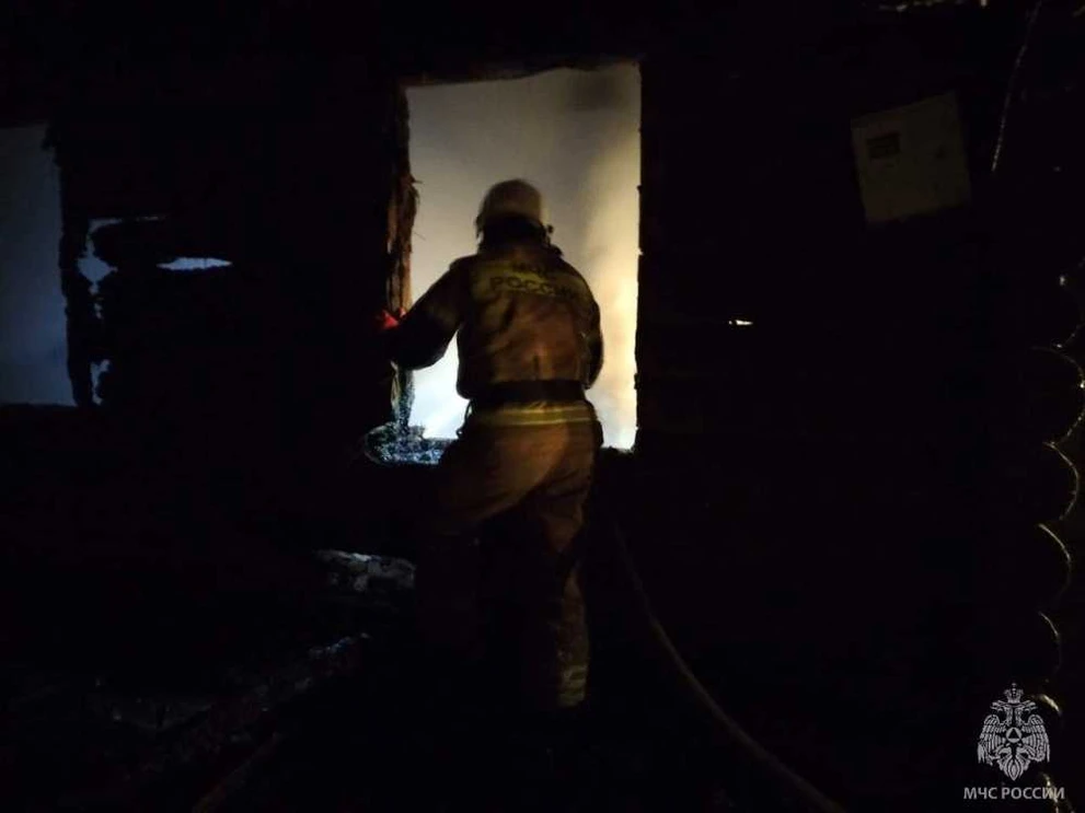 В Алтайском крае ночью на пожаре погиб мужчина 
