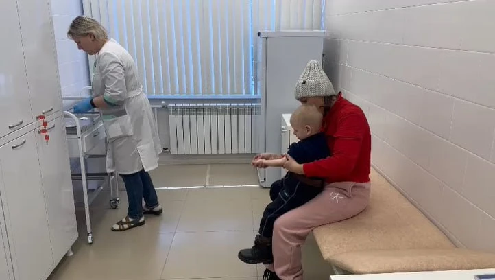 В одном из городов Кузбасса состоялось открытие детской поликлиники после капремонта