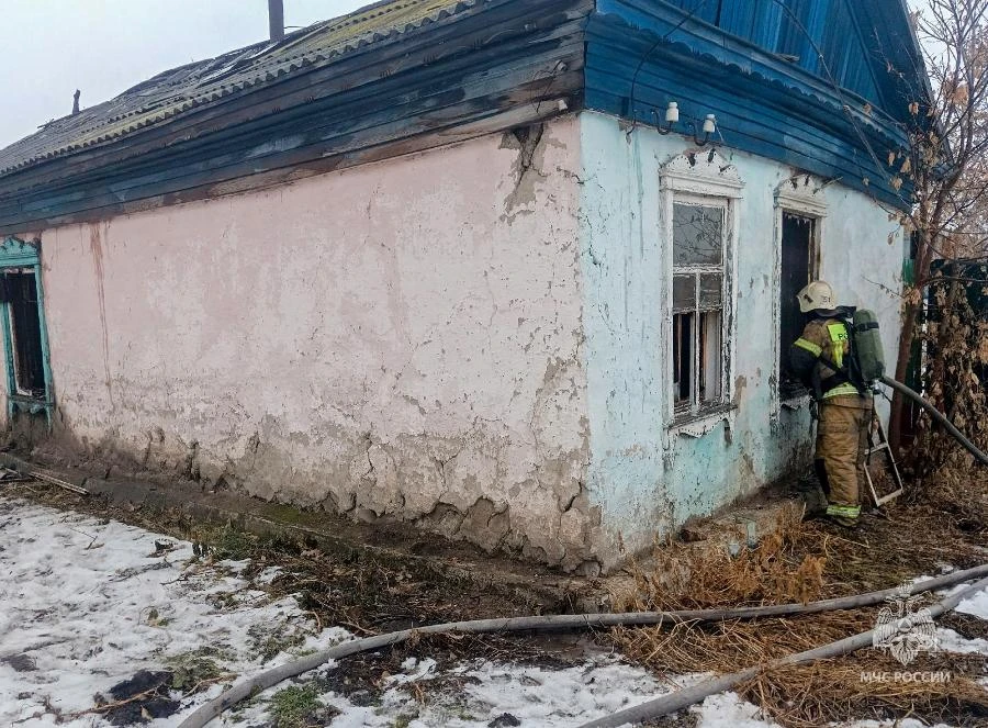 В Омской области на пожаре погиб человек