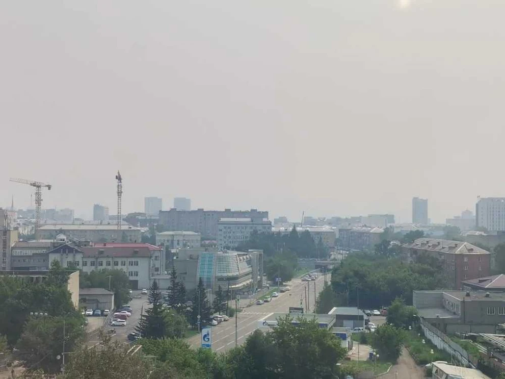 Красноярск вновь накрыло дымом