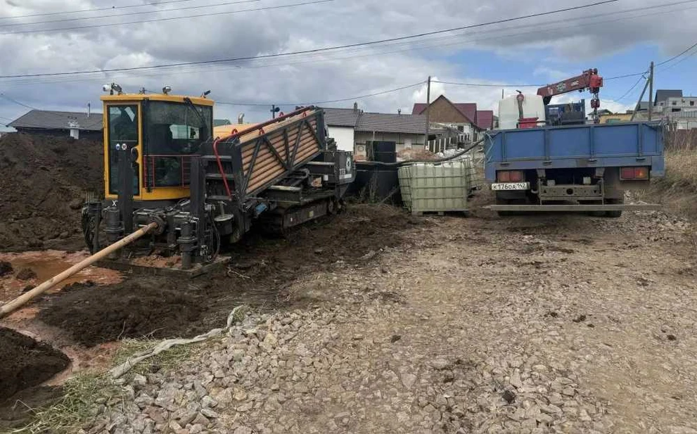 В Красноярских Солонцах осталось смонтировать 5 км водопроводных сетей