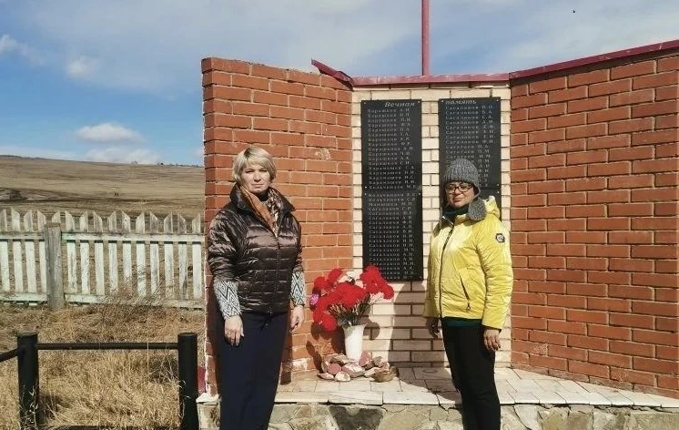 В Хакасии благоустроили мемориал воинской славы в аале Печень