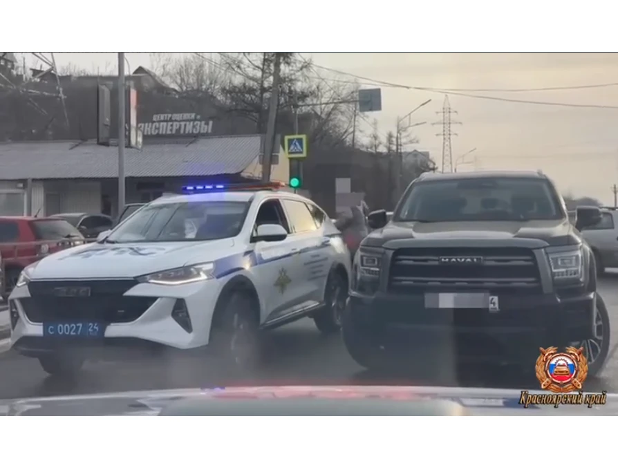 В Красноярске госавтоинспекторы помогли доставить будущую маму в роддом