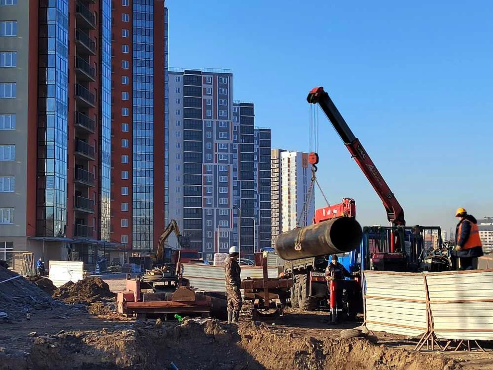 КрасКом строит «водопроводное кольцо» для мкр. Мичуринский в Красноярске