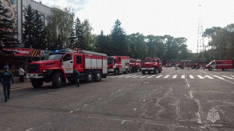 В Хакасии пожар вспыхнул в здании правительства республики